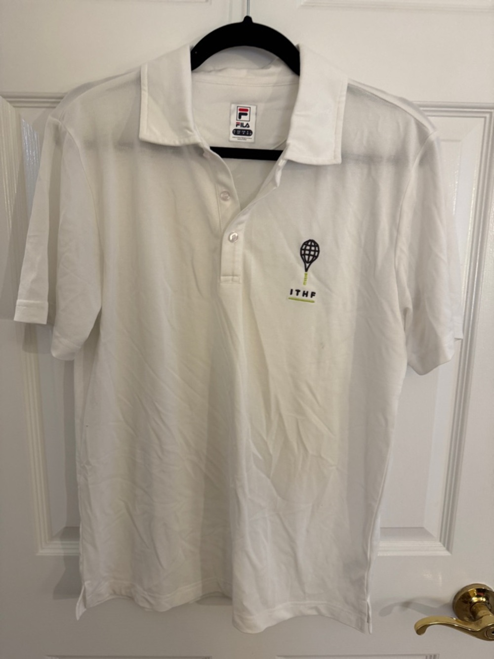 FILA White Polo Shirt - International Tennis Hall of Fame Polo